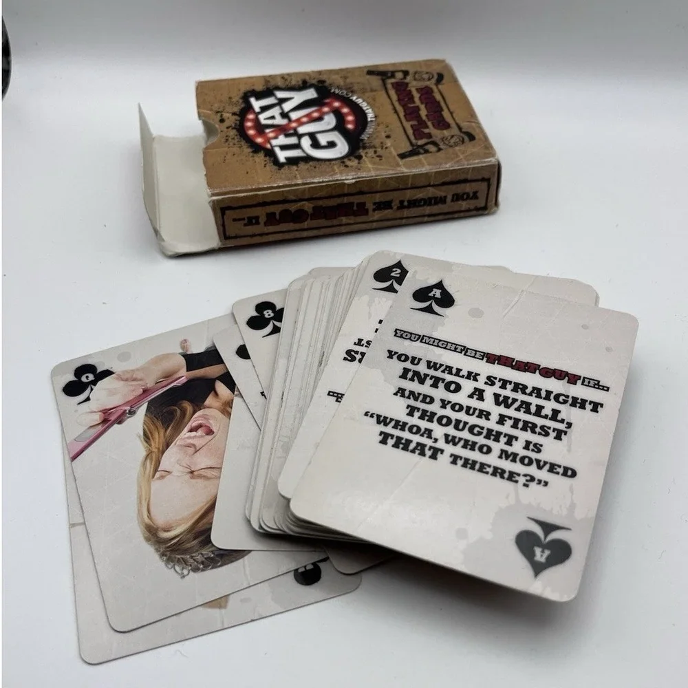 Military That Guy Playing‎ Cards Deck US Army Public Health Campaign Rare